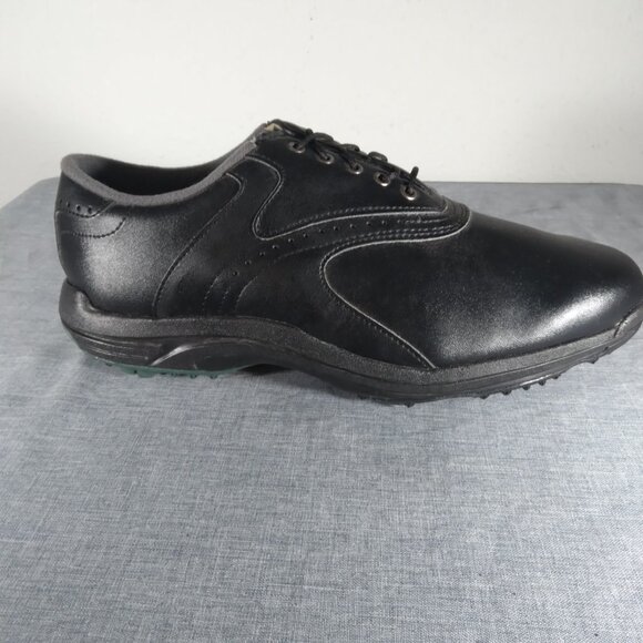 FootJoy Mens GREENJOYS Black Golf Shoes Size 9.5 M Traction Cleat Sole 45462 EUC - Picture 8 of 12